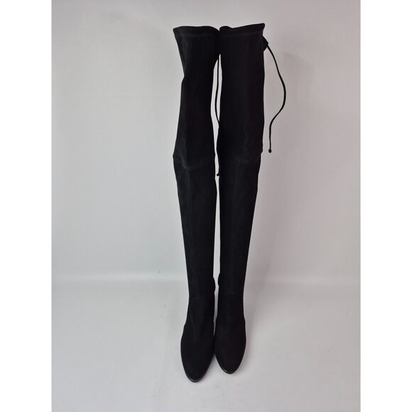 Stuart Weitzman Women's Black Highland Heel Suede Over The Knee Boots Size 7 B - Picture 4 of 7